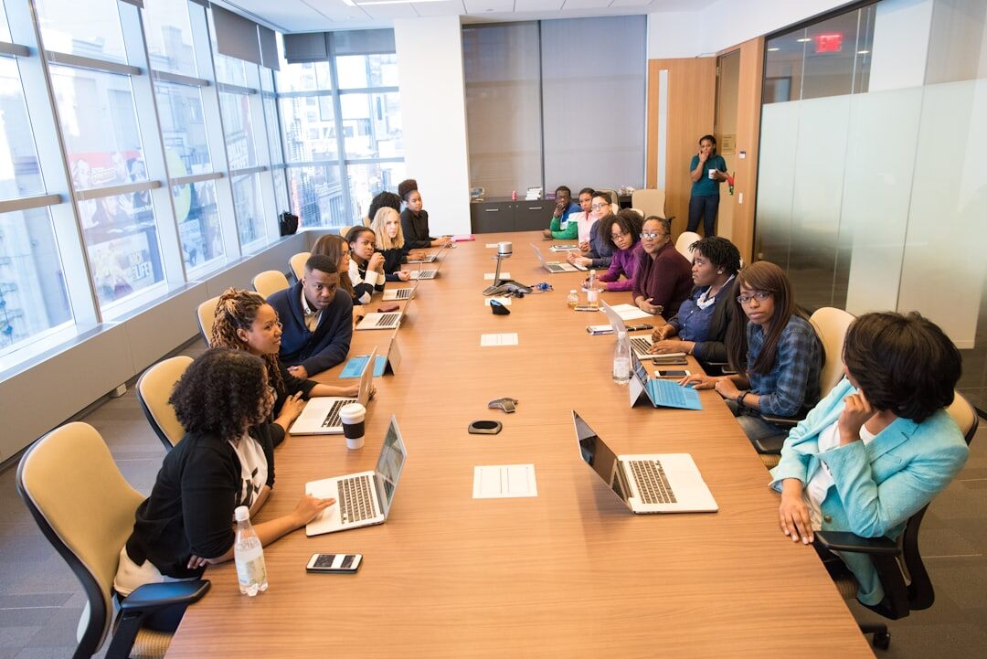 Roundtable discussion with business professionals